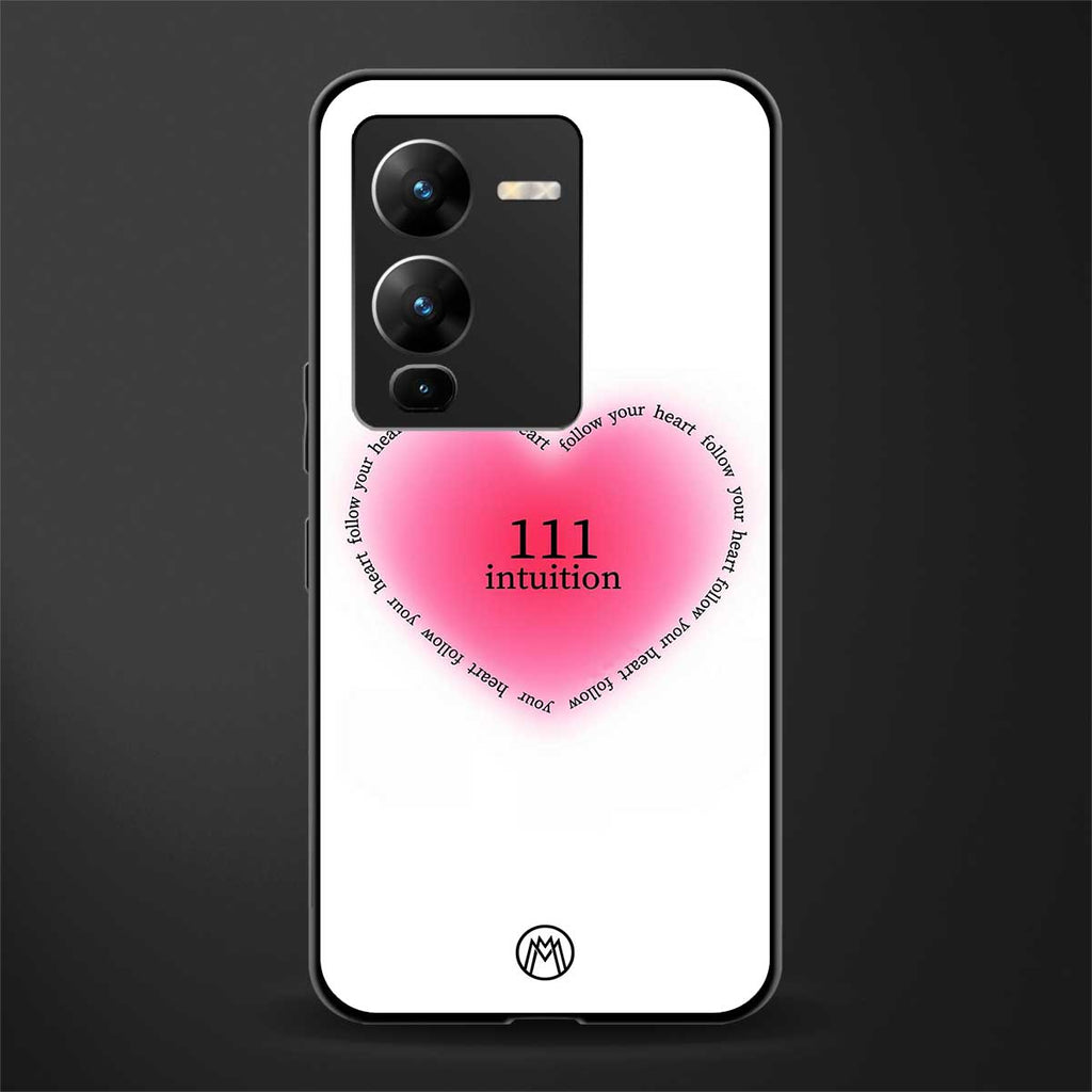111 intuition back phone cover | glass case for vivo v25 pro 5g