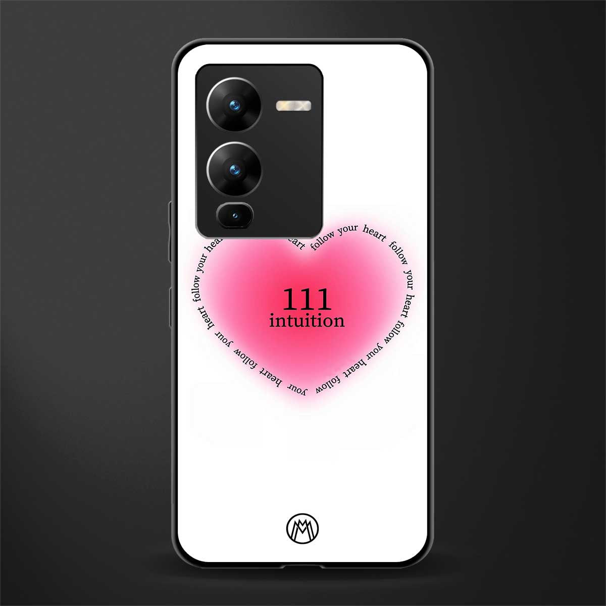 111 intuition back phone cover | glass case for vivo v25 pro 5g