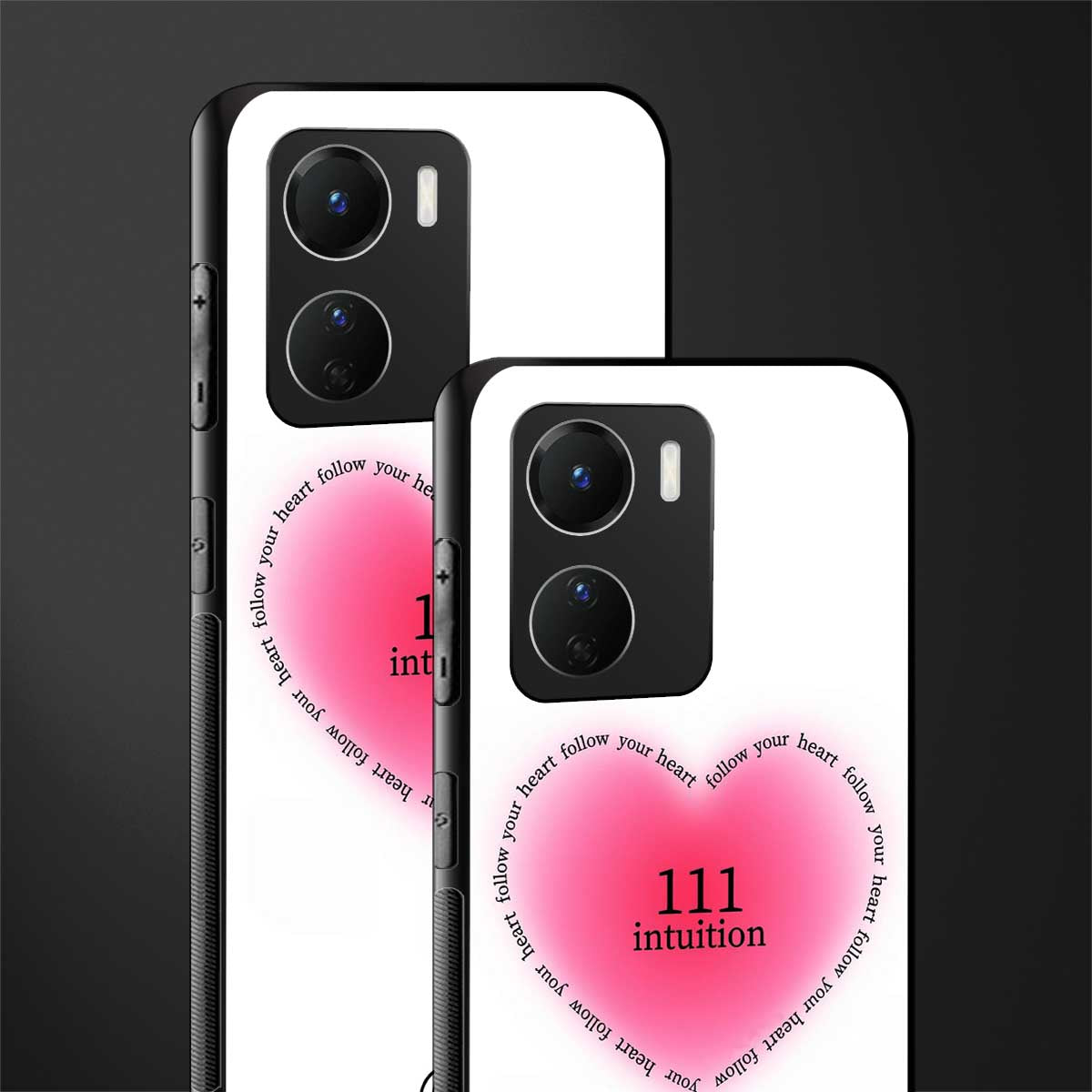 111 intuition back phone cover | glass case for vivo y16