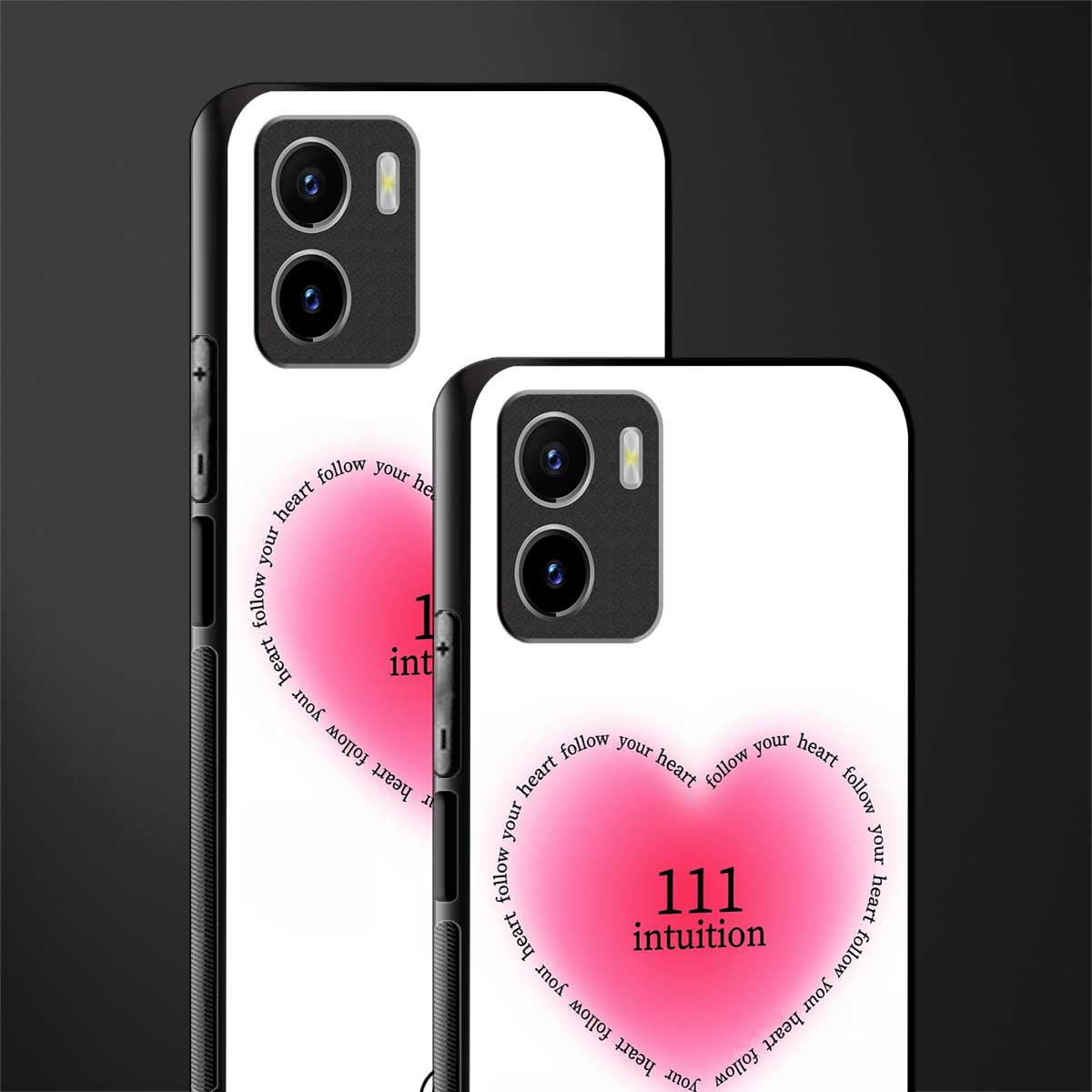 111 intuition back phone cover | glass case for vivo y15c