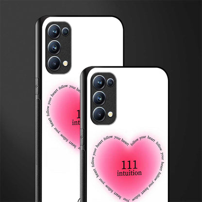 111 intuition back phone cover | glass case for oppo reno 5