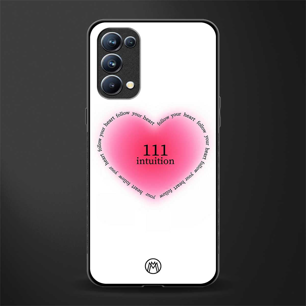 111 intuition back phone cover | glass case for oppo reno 5