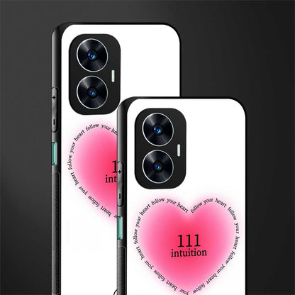 111 intuition back phone cover | glass case for realme c55