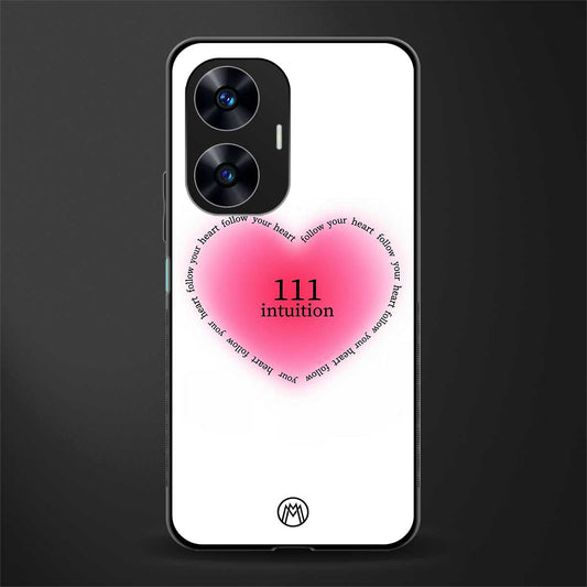 111 intuition back phone cover | glass case for realme c55