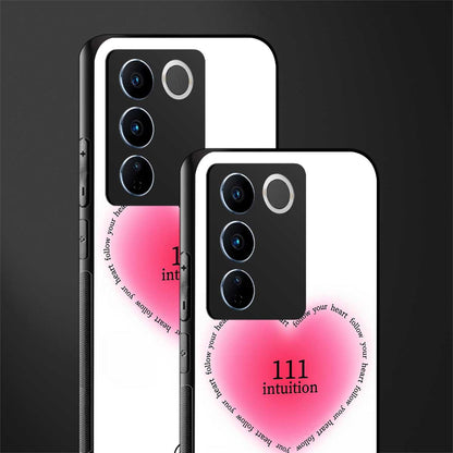 111 intuition back phone cover | glass case for vivo v27 pro 5g