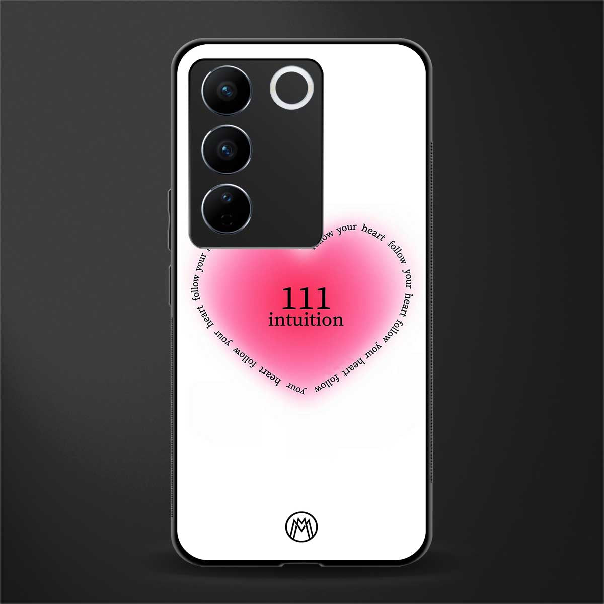 111 intuition back phone cover | glass case for vivo v27 pro 5g