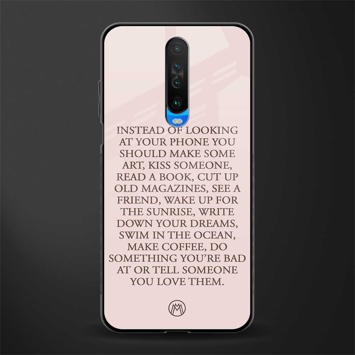 11 things to do glass case for poco x2 image