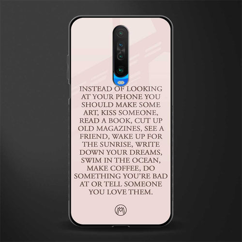 11 things to do glass case for poco x2 image
