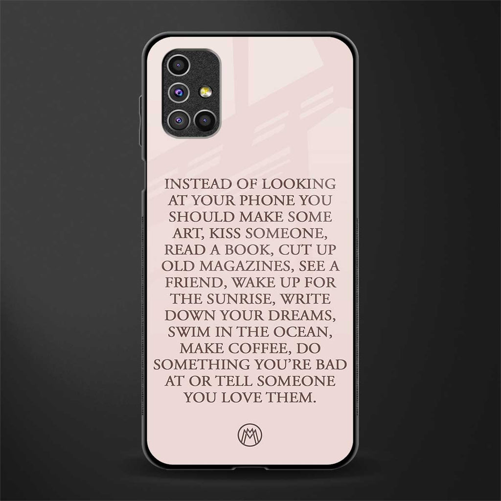 11 things to do glass case for samsung galaxy m51 image