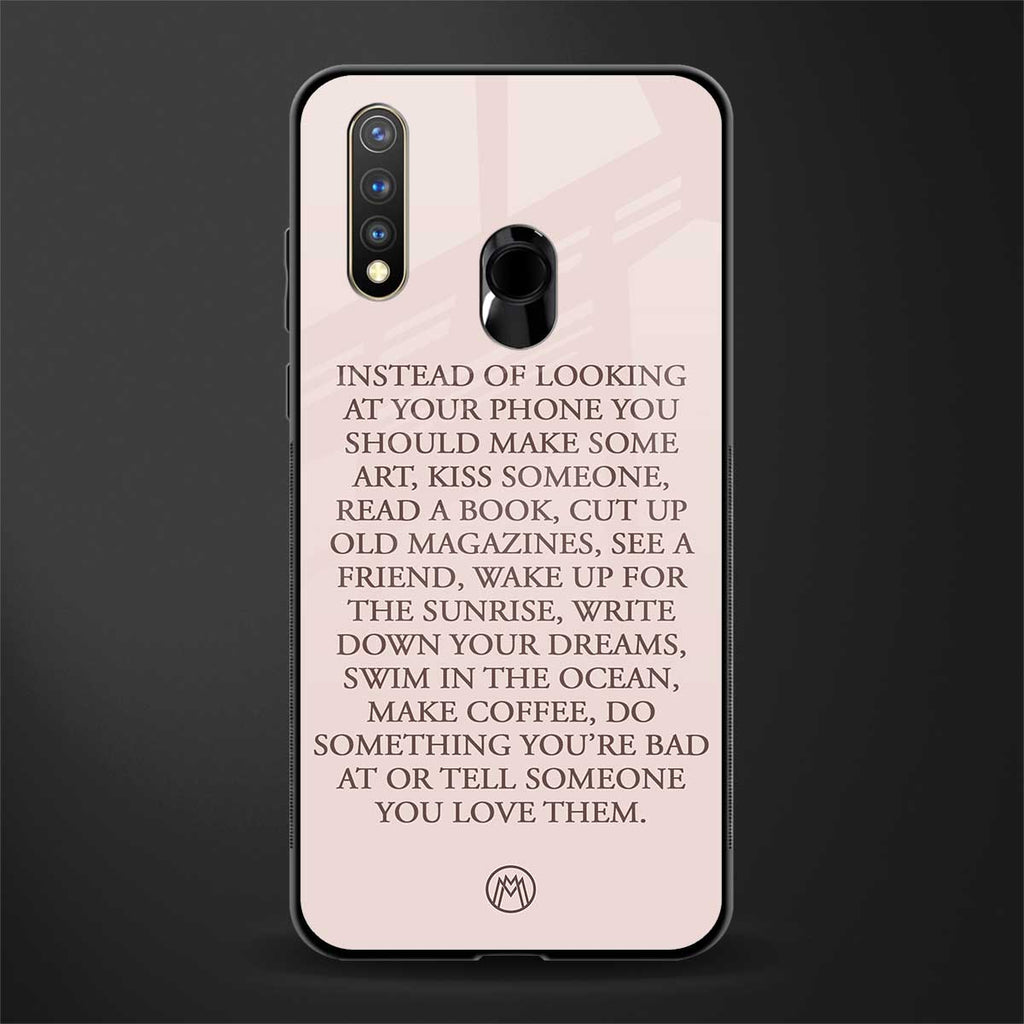11 things to do glass case for vivo u20 image