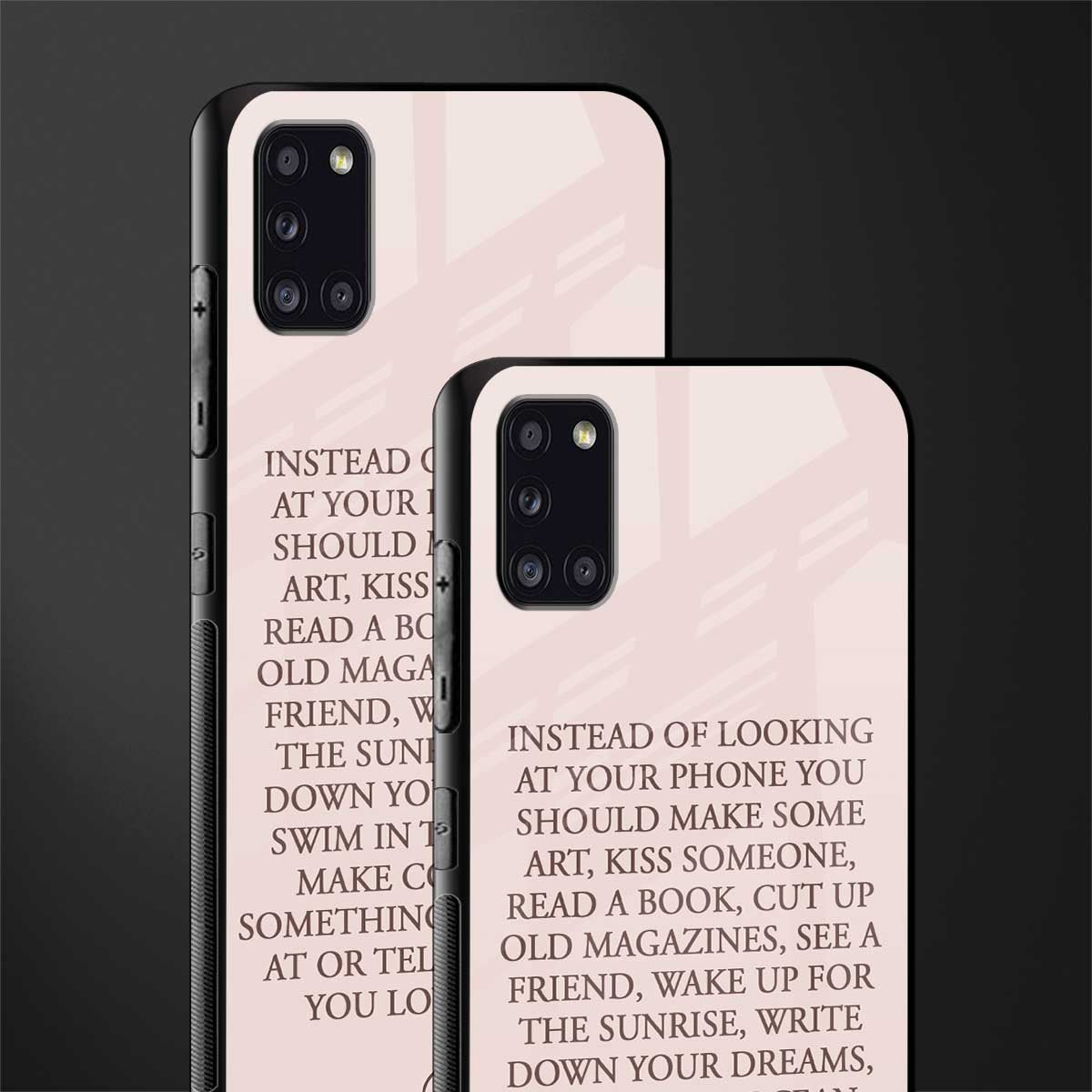 11 things to do glass case for samsung galaxy a31 image-2
