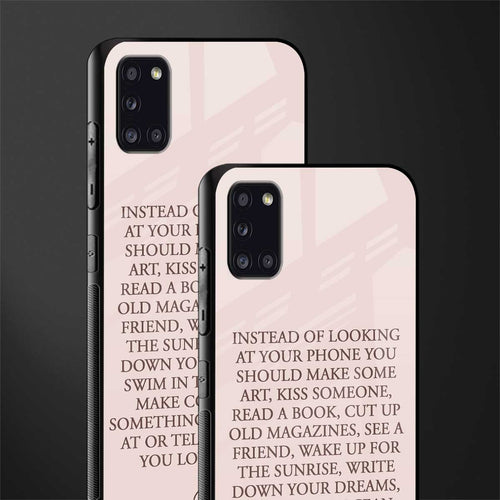 11 things to do glass case for samsung galaxy a31 image-2