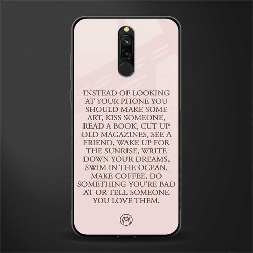 11 things to do glass case for redmi 8 image