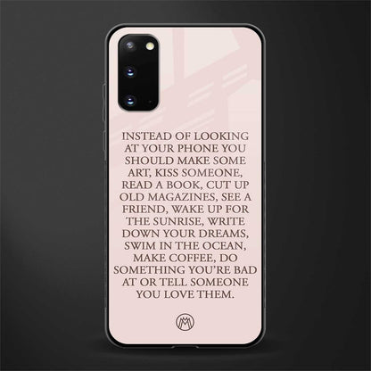 11 things to do glass case for samsung galaxy s20 image