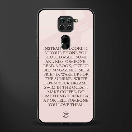 11 things to do glass case for redmi note 9 image