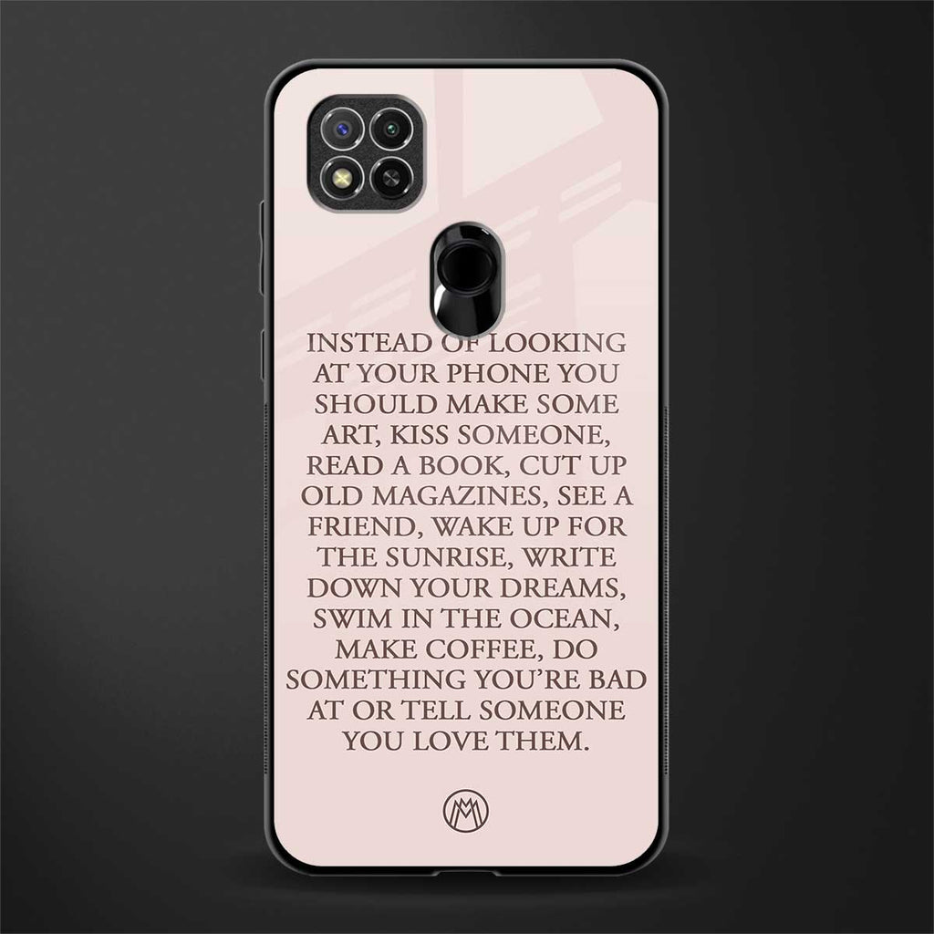 11 things to do glass case for redmi 9 image
