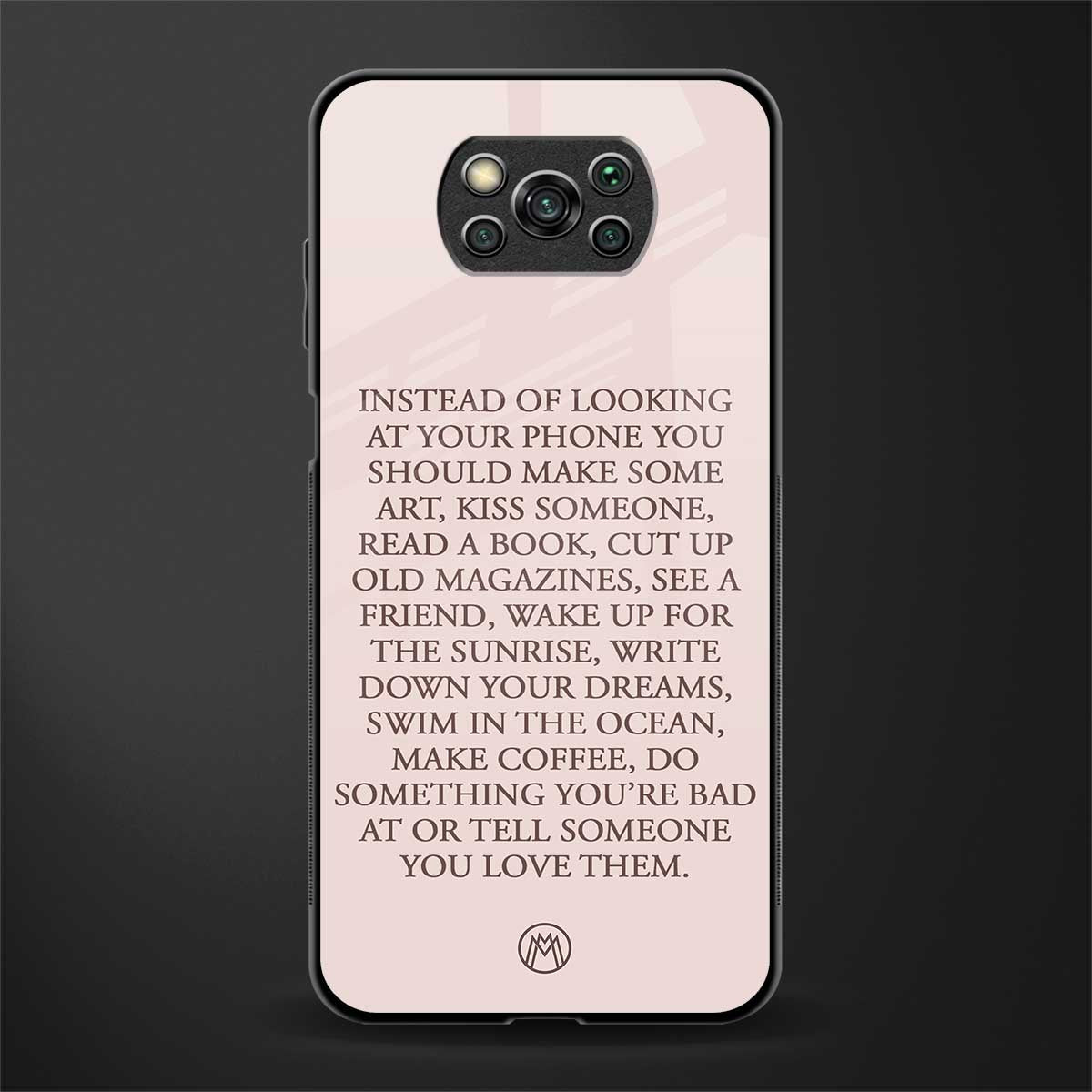 11 things to do glass case for poco x3 image