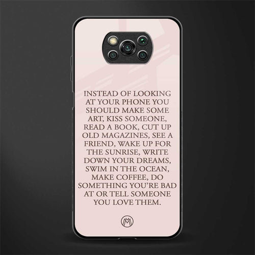11 things to do glass case for poco x3 pro image