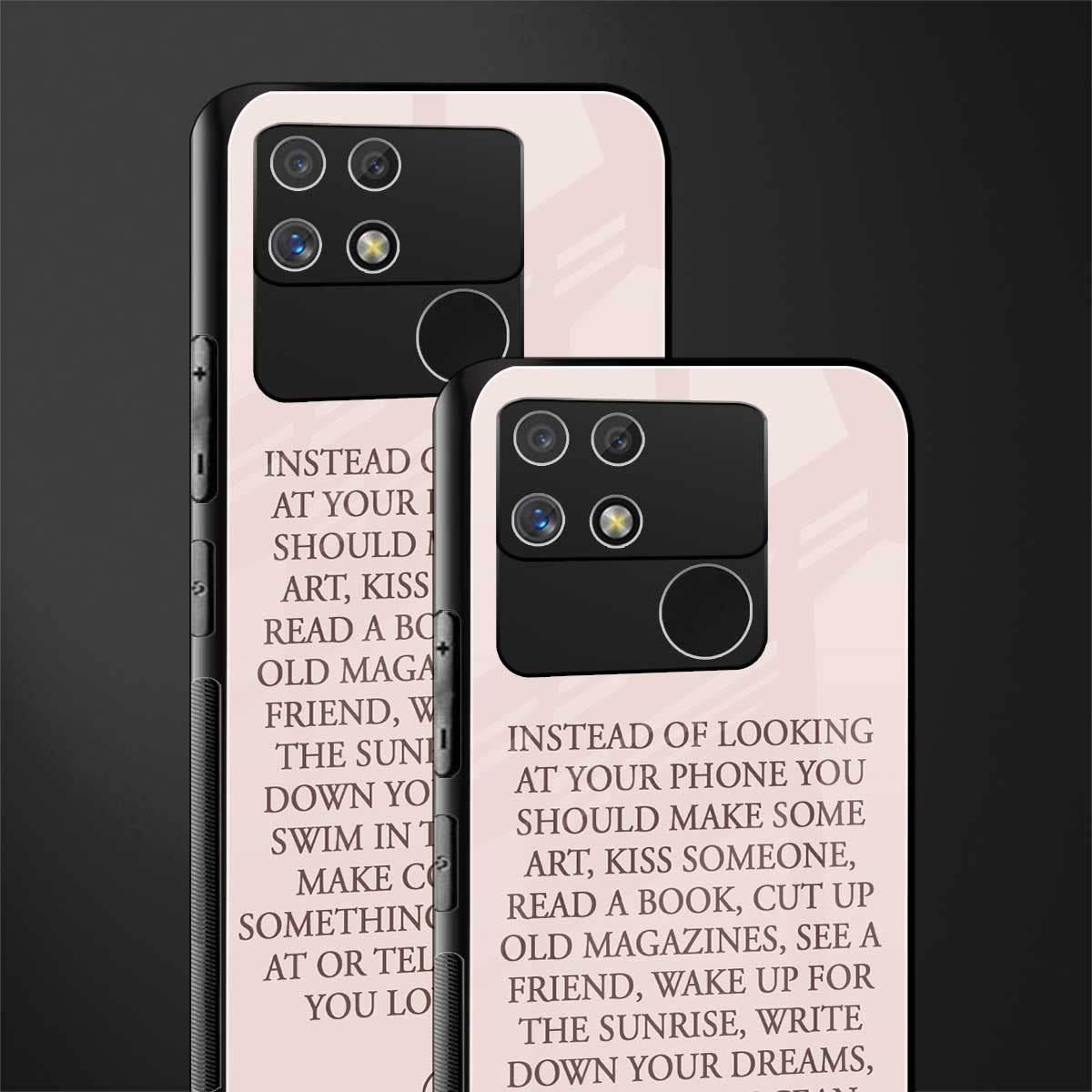 11 things to do back phone cover | glass case for realme narzo 50a