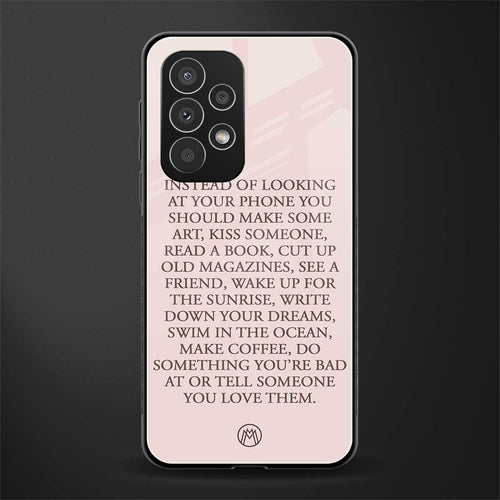 11 things to do back phone cover | glass case for samsung galaxy a73 5g