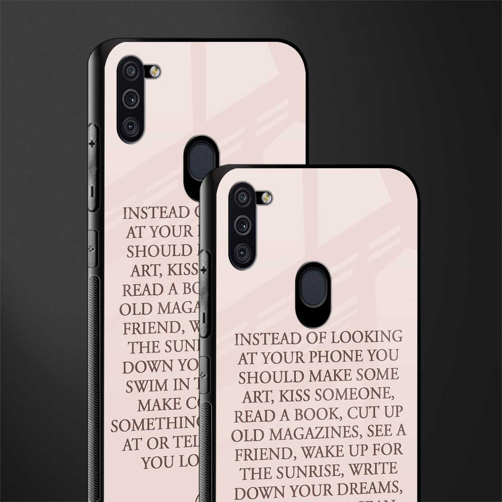 11 things to do glass case for samsung a11 image-2