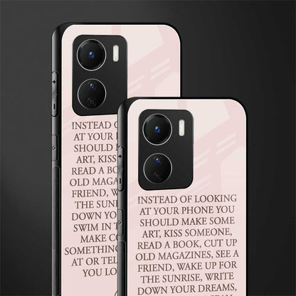 11 things to do back phone cover | glass case for vivo y16