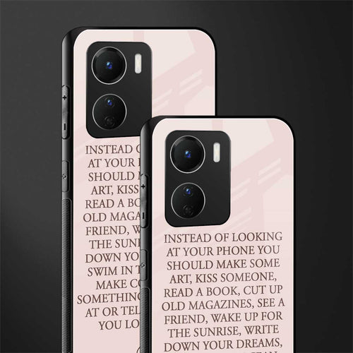 11 things to do back phone cover | glass case for vivo y16