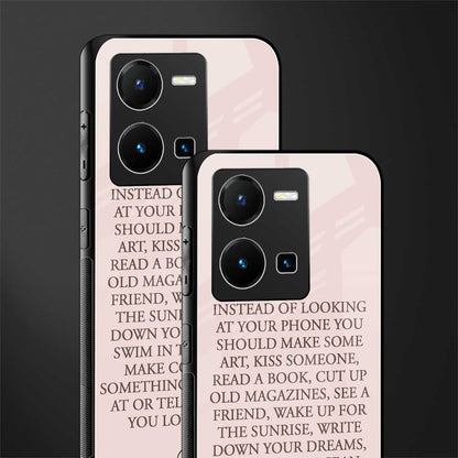 11 things to do back phone cover | glass case for vivo y35 4g