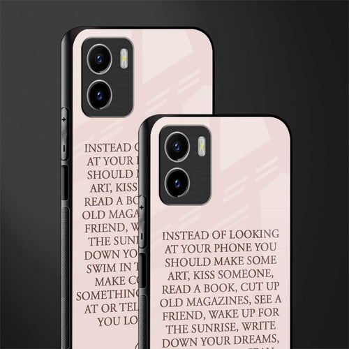 11 things to do back phone cover | glass case for vivo y72