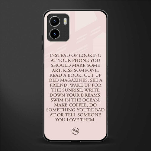 11 things to do back phone cover | glass case for vivo y72