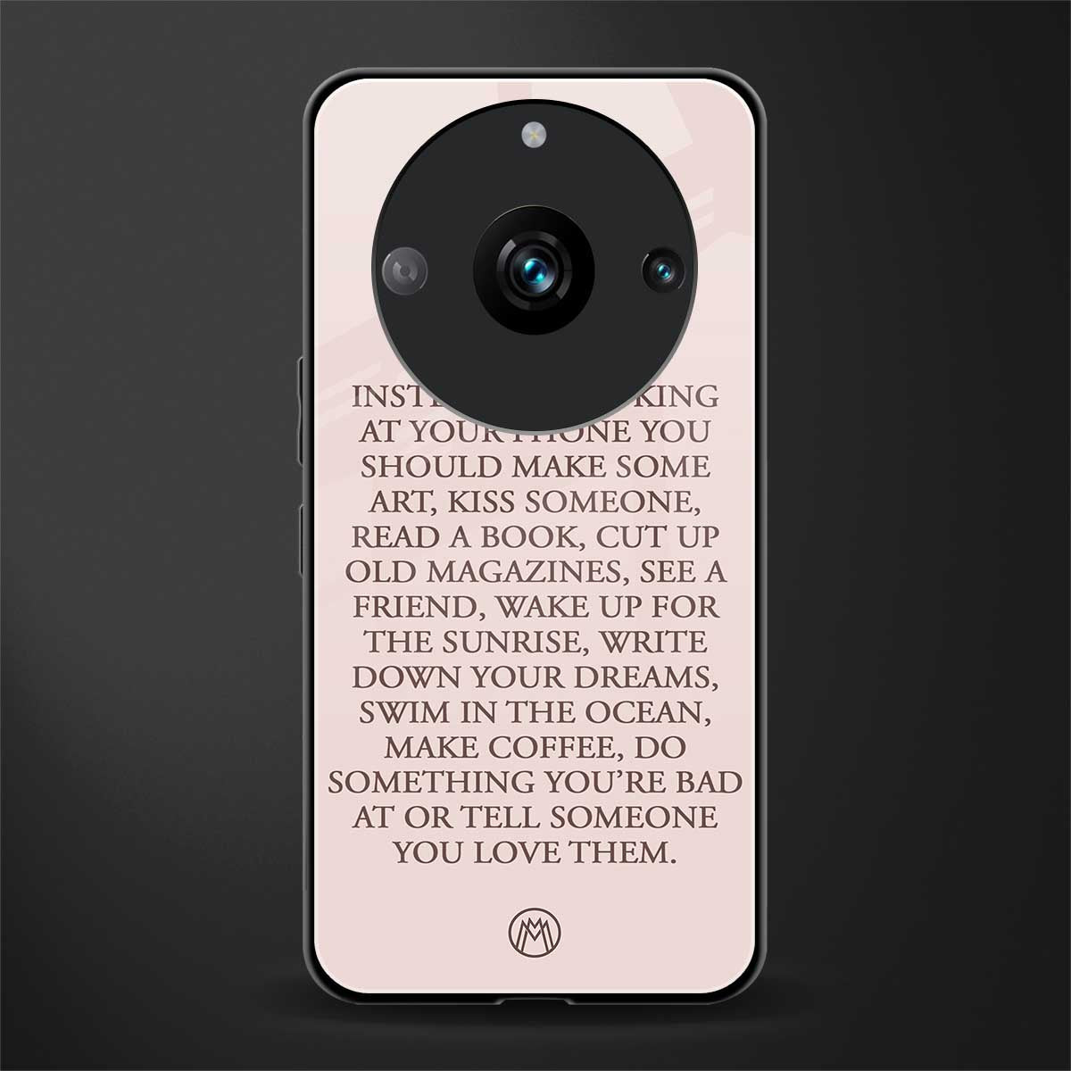 11 things to do back phone cover | glass case for realme 11 pro 5g