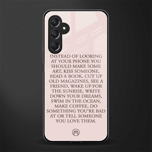 11 things to do back phone cover | glass case for samsun galaxy a24 4g