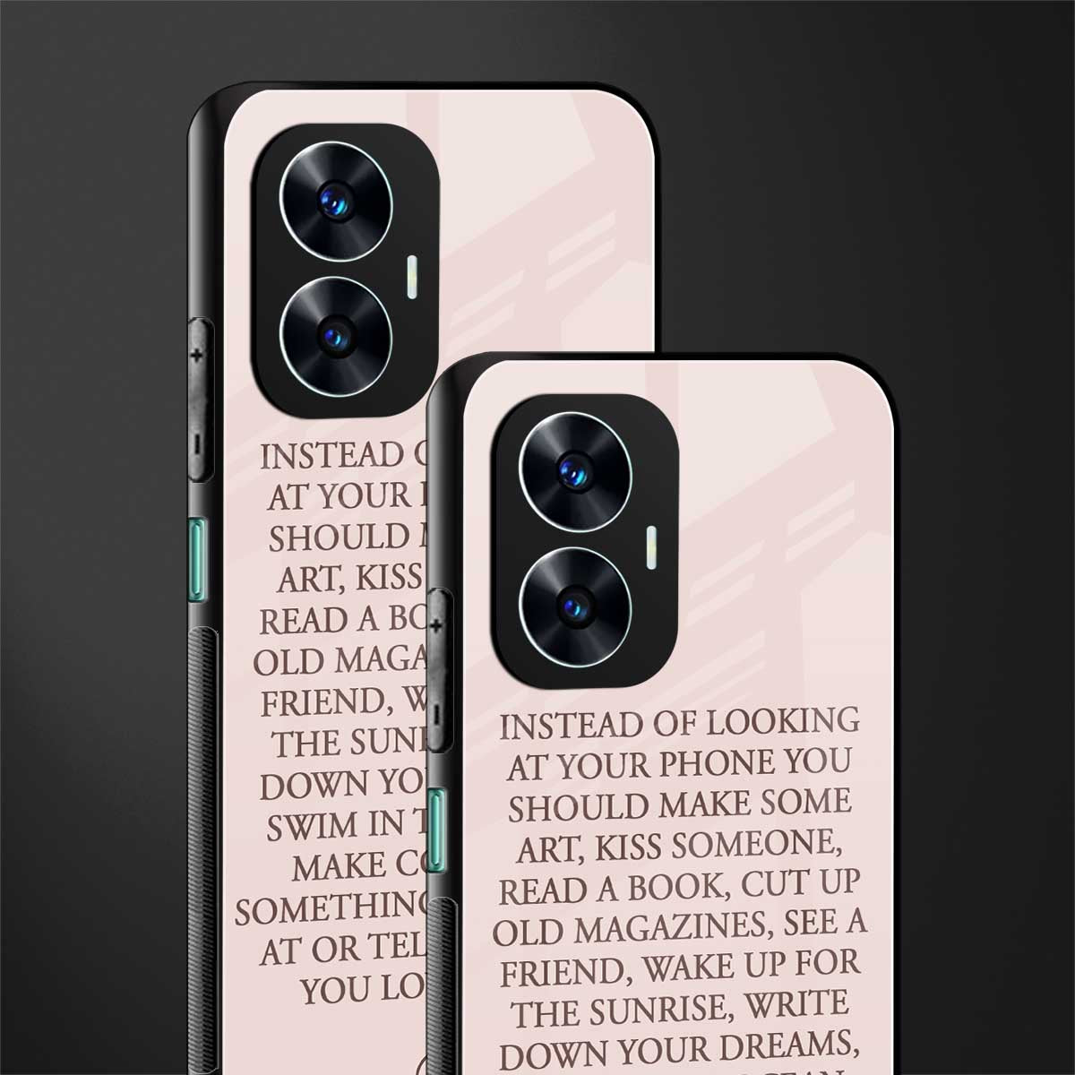 11 things to do back phone cover | glass case for realme c55