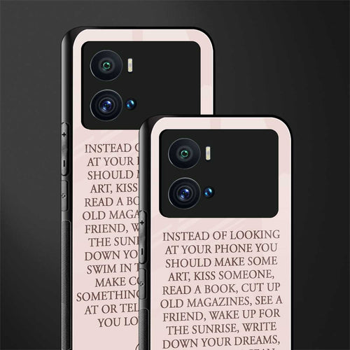11 things to do back phone cover | glass case for iQOO 9 Pro