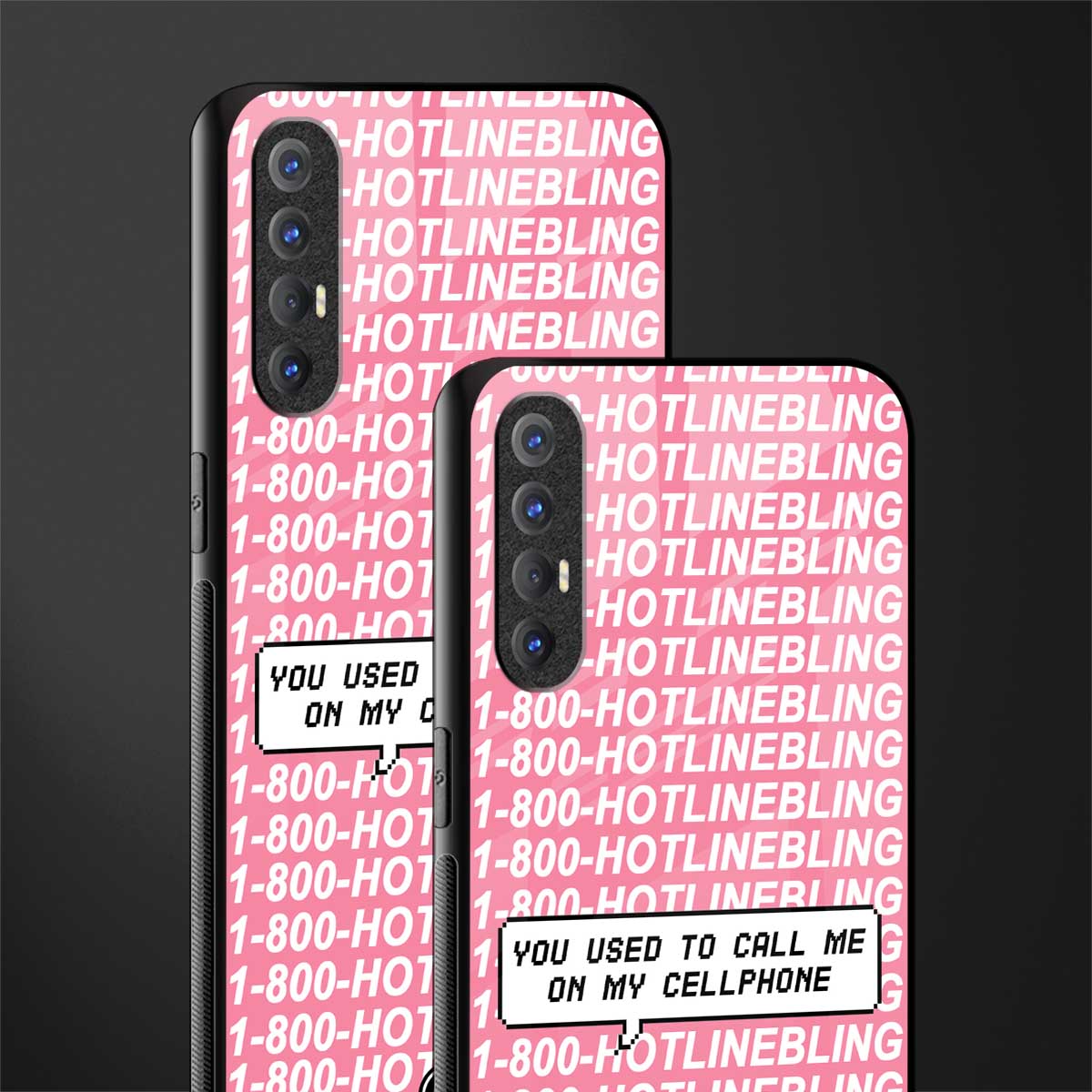 1800 hotline bling phone cover for oppo reno 3 pro 