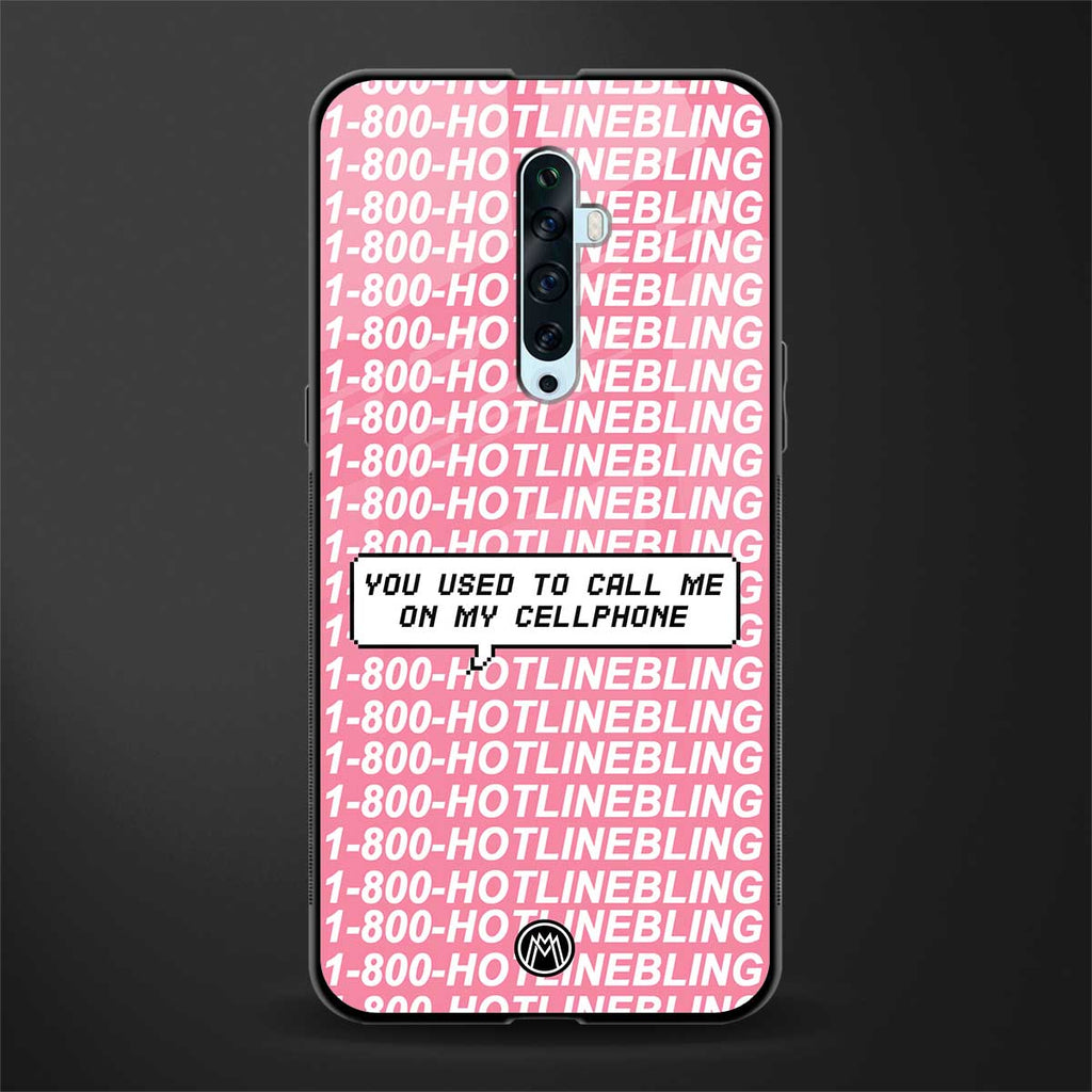 1800 hotline bling phone cover for oppo reno 2f 