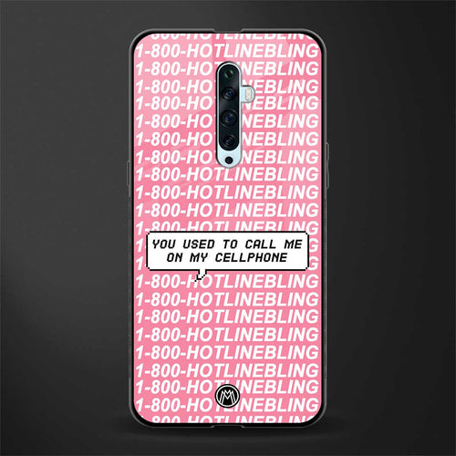 1800 hotline bling phone cover for oppo reno 2z 