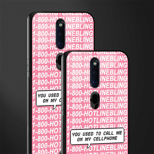 1800 hotline bling phone cover for oppo f11 pro 