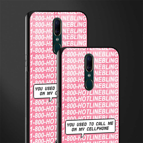 1800 hotline bling phone cover for oppo f11 