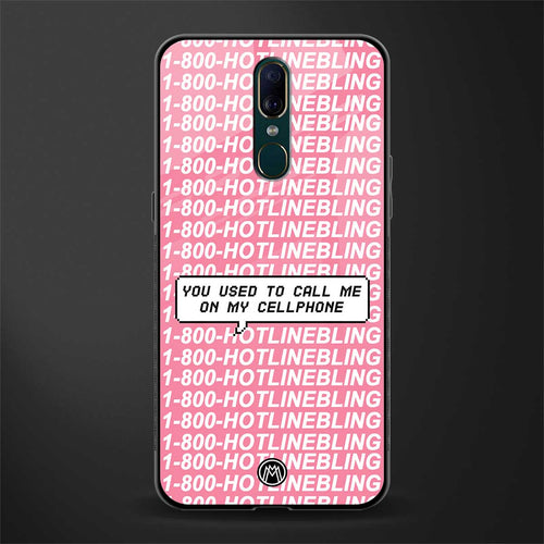 1800 hotline bling phone cover for oppo a9 