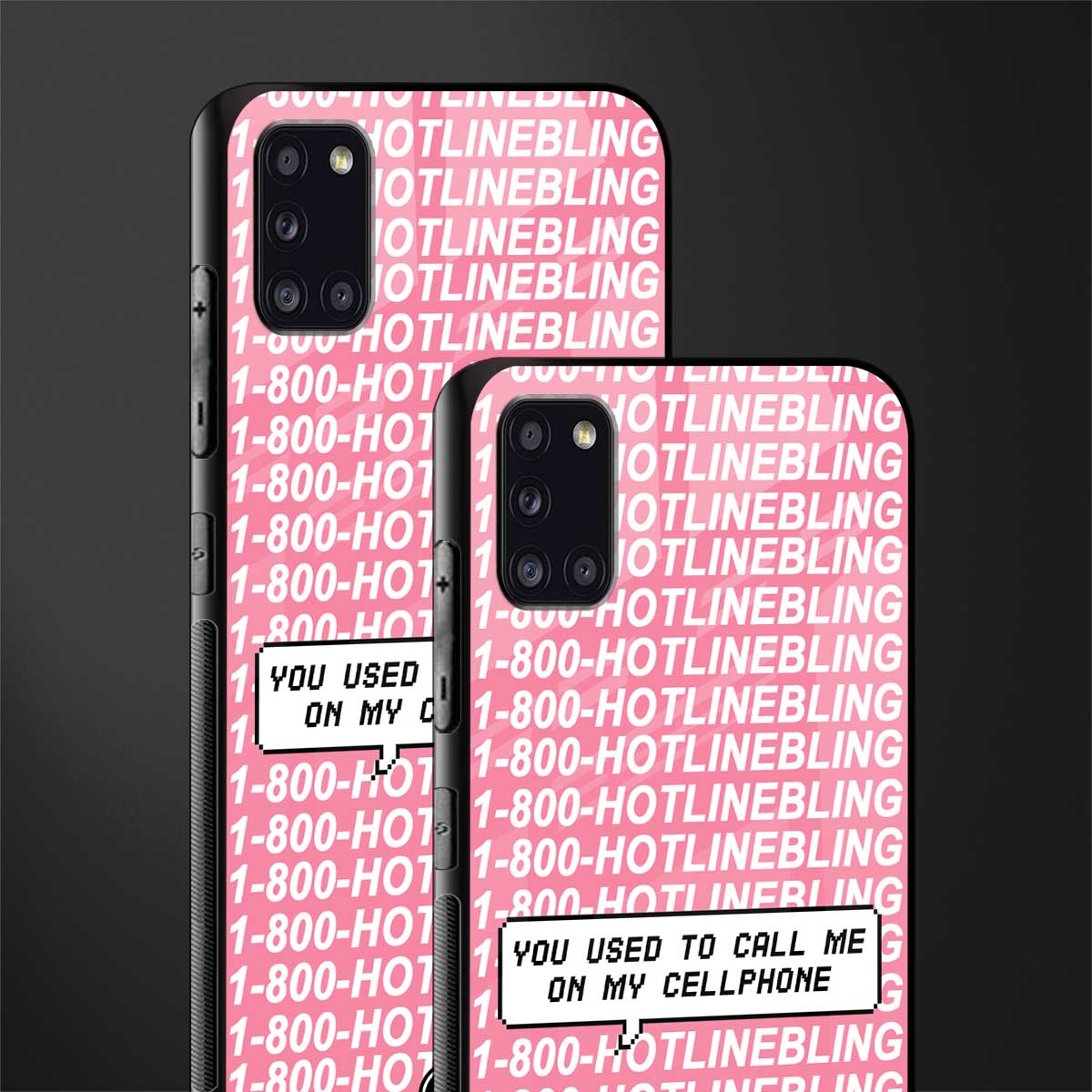 1800 hotline bling phone cover for samsung galaxy a31 