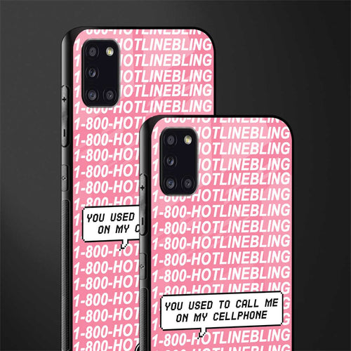 1800 hotline bling phone cover for samsung galaxy a31 