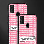 1800 hotline bling phone cover for samsung galaxy m21 
