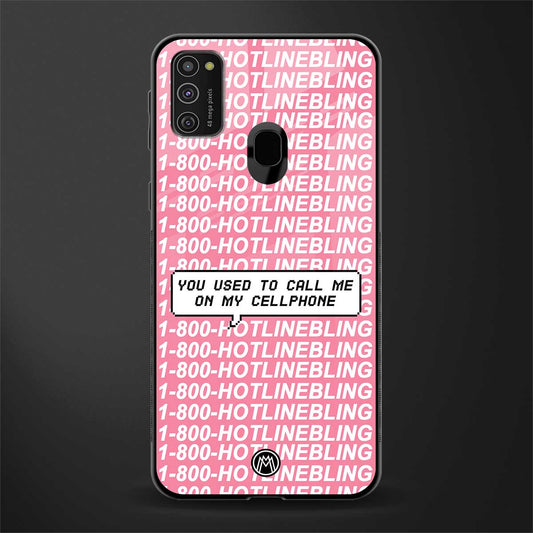 1800 hotline bling phone cover for samsung galaxy m21 