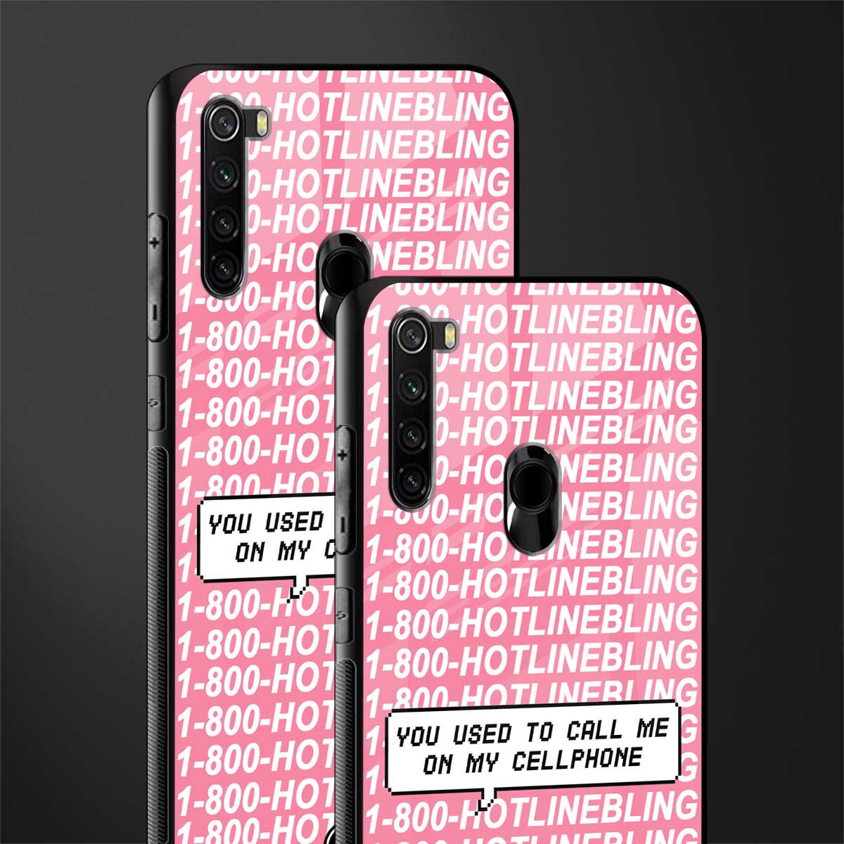 1800 hotline bling phone cover for redmi note 8 