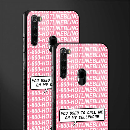 1800 hotline bling phone cover for redmi note 8 