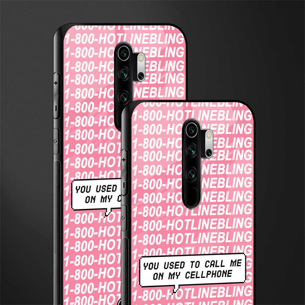 1800 hotline bling phone cover for redmi note 8 pro 