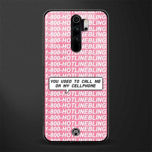 1800 hotline bling phone cover for redmi note 8 pro 