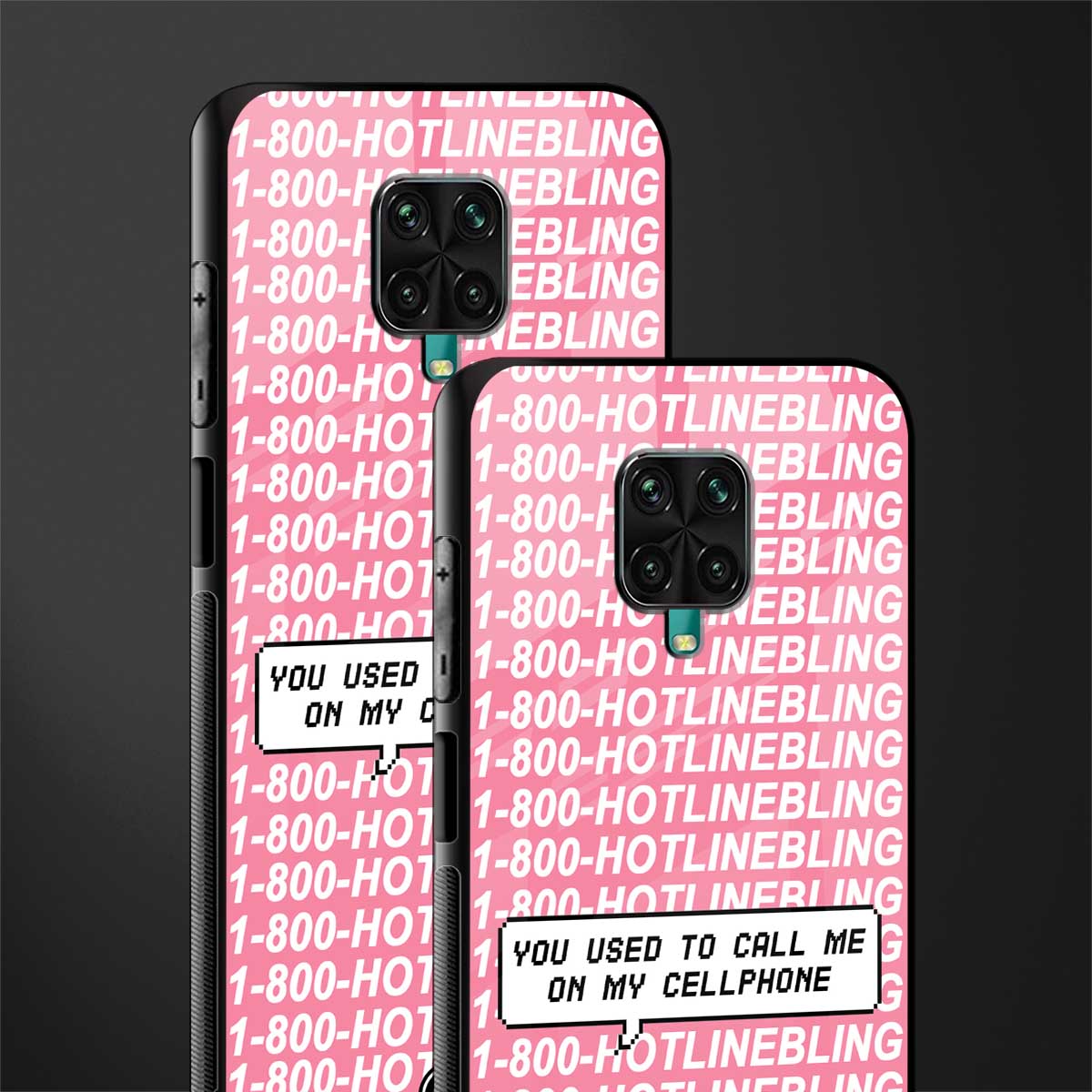 1800 hotline bling phone cover for redmi note 9 pro 