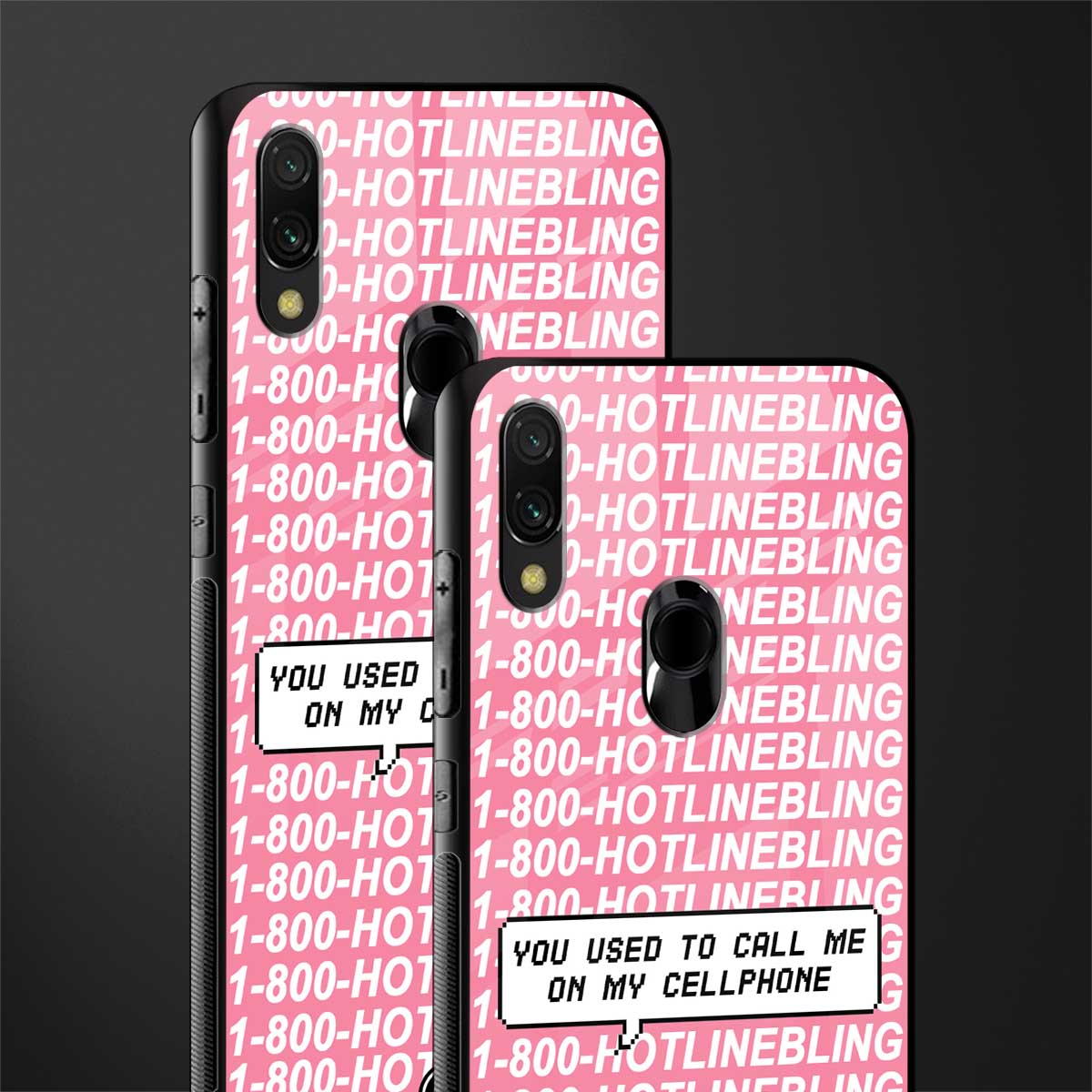 1800 hotline bling phone cover for redmi 7redmi y3 